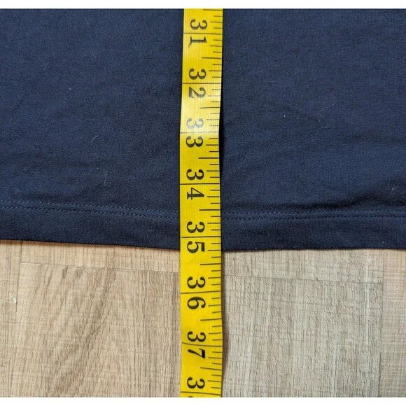 NWOT Calvin Klein Size L Polo Shirt Dress Navy Blue Designer Nautical Minimalist - Picture 12 of 12